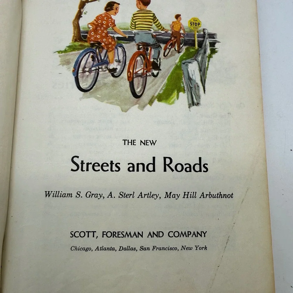 Vintage 1950s Scott Foresman The New Basic Readers Hardcover Books Set of 3